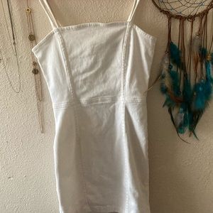 H&M denim white dress